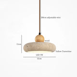 ZenAura Japanese Wabi-Sabi LED Pendant Lamp