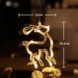 SantaGlow LED Window Light with Suction Cup