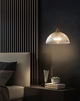 AuroraLuxe LED Pendant Lamp – Copper & Glass Design for Modern Interiors