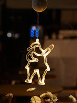 SantaGlow LED Window Light with Suction Cup