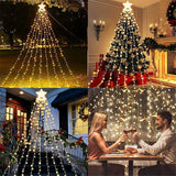 LumiCascade Christmas Waterfall LED Starlight – 350 LEDs