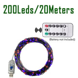 GLOWSPELL β Halloween LED Mood Lighting 100/200 LEDs with Black Wire