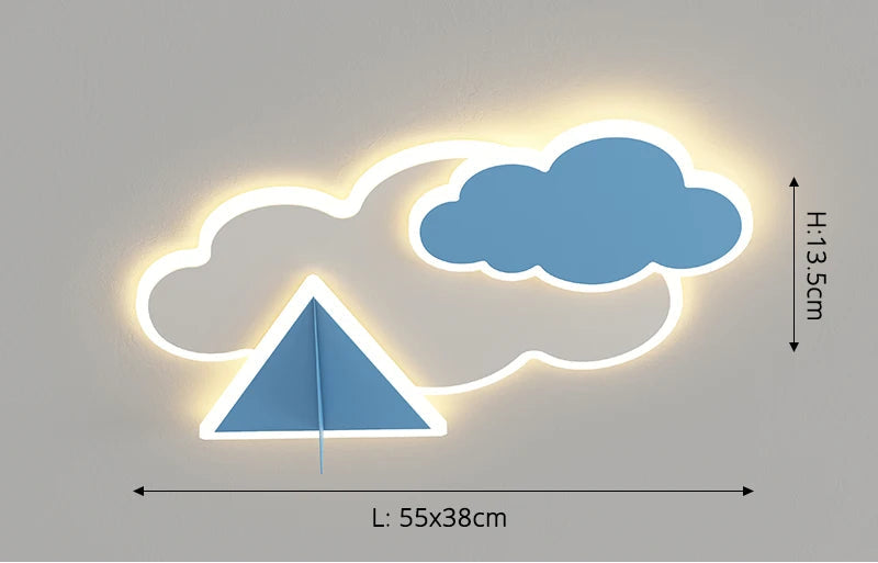 CosmoGlow Astronaut Cloud Ceiling Lamp