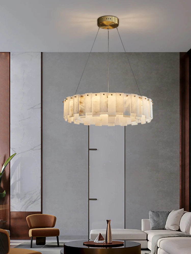 LumiMarble | Elegant Marble & Copper Pendant Lamp