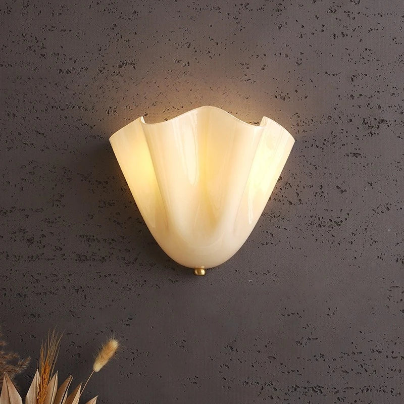Retro Kleurrijke Glazen Wandlamp - wandlamp - sfeerbeeld
