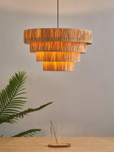 ZENLUMI Japanese Wicker Pendant Lamp