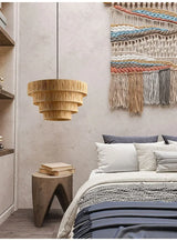 ZENLUMI Japanese Wicker Pendant Lamp