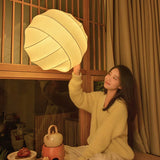 Wabi Sabi Silk Pendant Lamp – Japanese Minimalist Round Ceiling Lamp