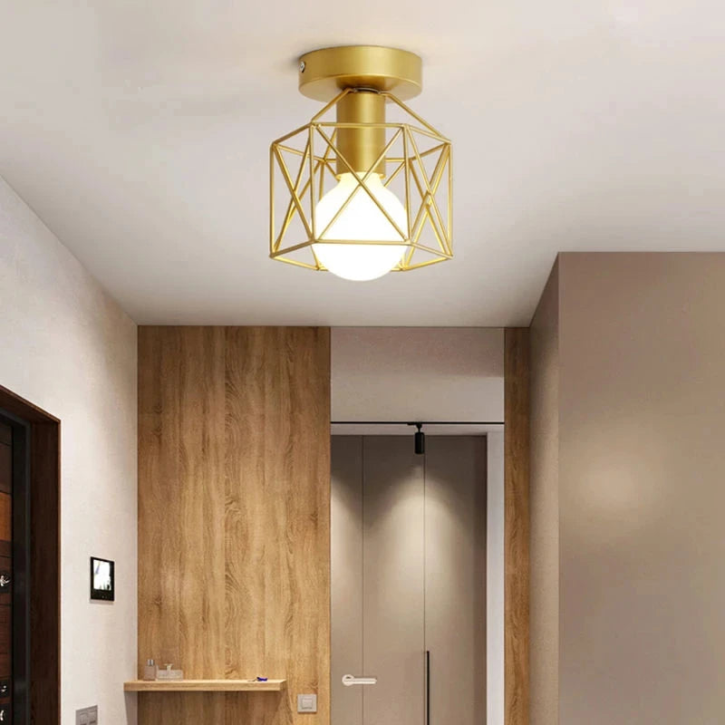 LumiCore Modern Iron Flush Mount Chandelier