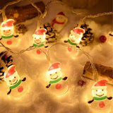 LumiJoy Christmas LED String - Christmas Tree, Snowman & Santa Claus Light String