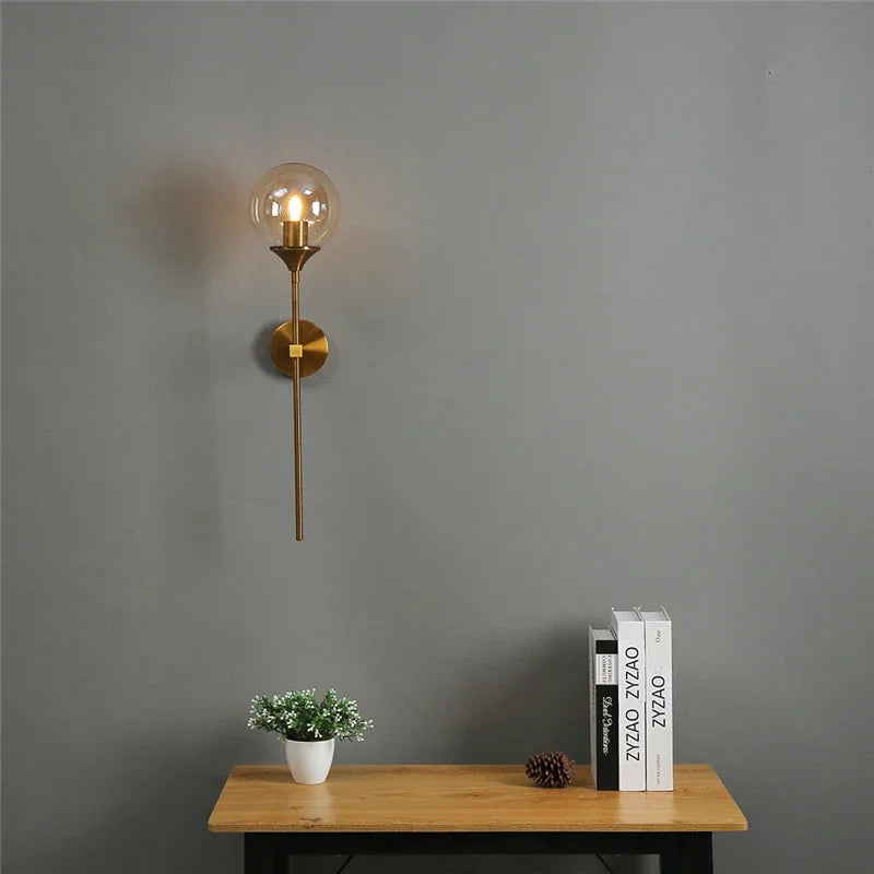 NordicGlow Moderne Gekleurde Glas Wandlamp - wandlamp - sfeerbeeld