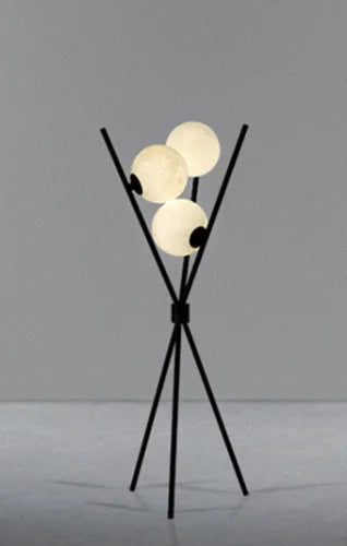 LunaGlow 3D Moon Floor Lamp β Elegant LED Tripod Lamp for Living Room, Bedroom & Study Area