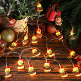 LumiJoy Christmas LED String - Christmas Tree, Snowman & Santa Claus Light String