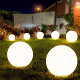 LUXARÉ GlowSphere RGB Solar Garden Light