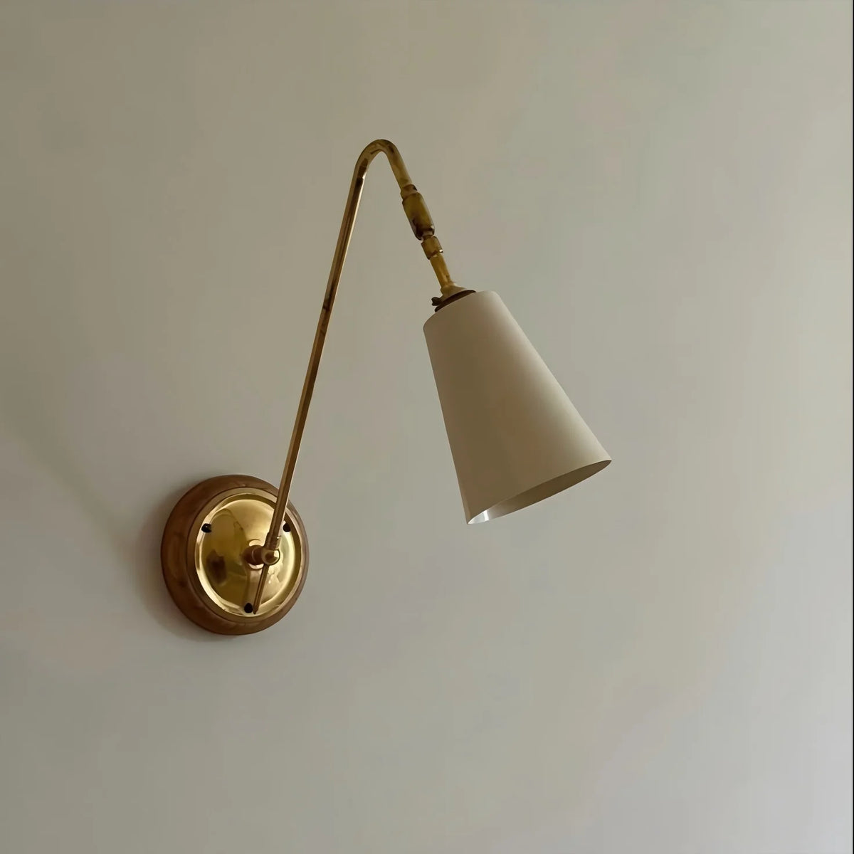 Auréno Retro Messing Wandlamp - wandlamp