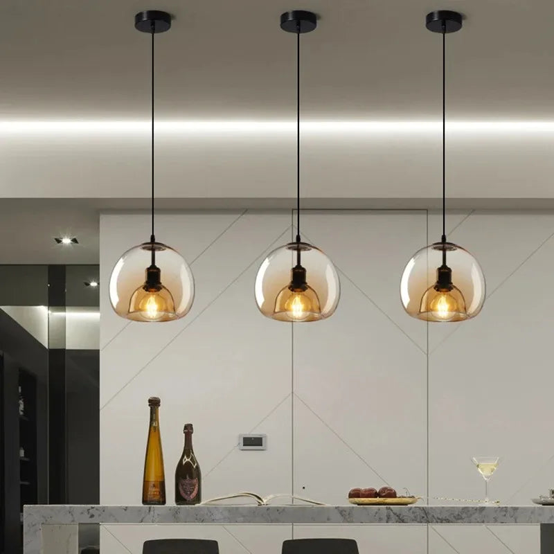 Aurora Glass Pendant Light - hanglampen