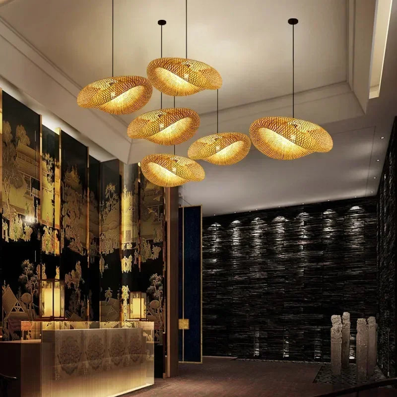 TropicalBreeze Bamboe Hanglamp - hanglampen - sfeerbeeld