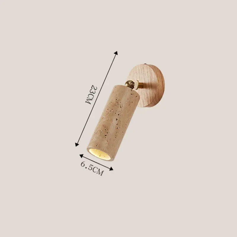 Travertine ceiling lamp