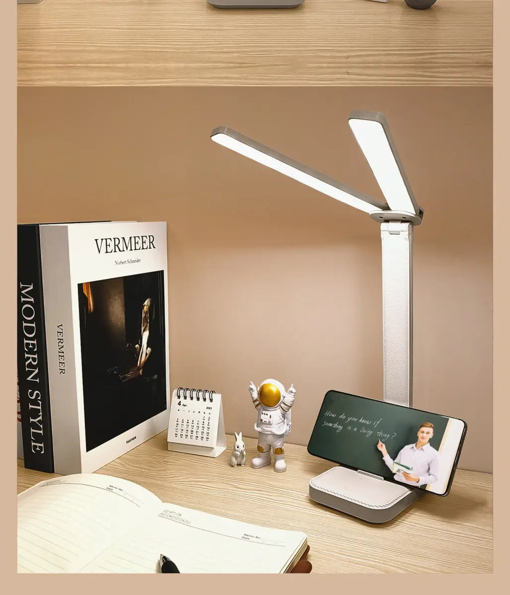 LumoFlex – Oplaadbare LED Bureaulamp met Touchbediening & Vouwbaar Design - tafellampen