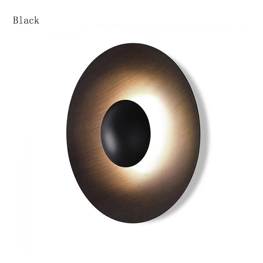 NordicGlow – Modern Wooden Round LED Wall Lamp