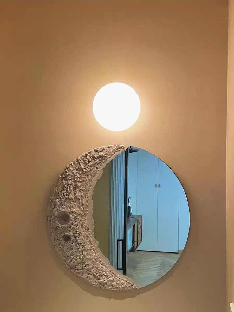 LumoSphere Witte Glasbol LED Wandlamp - wandlamp