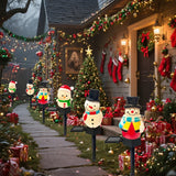 SnowGlow Christmas Snowman Solar LED Path Lighting