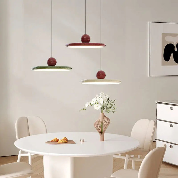 Scandinavian Glass Lamp in BauHaus Style