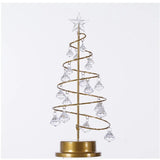 LumiSpiral Crystal Christmas Tree Table Lamp