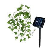 SolarLeaf Mood Lighting – Solar Lamp String with Artificial Flowers & Leaves