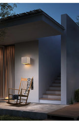 StoneBloc Outdoor Wall Lamp – Natural Stone Look Wall Lamp for Garden, Hallway & Bathroom