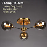 Rotor Copper Ceiling Lamp for the Living Room