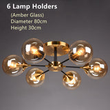 Rotor Copper Ceiling Lamp for the Living Room