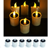 SOLAGLOW 6-Piece Solar LED Tea Lights
