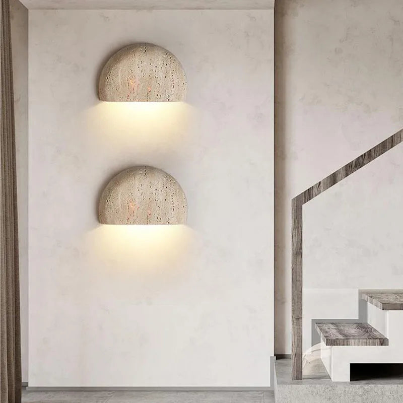 WABIKU Natuursteen Wandlamp - wandlamp