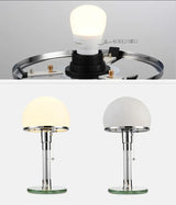 AuroraBauhaus LED Table Lamp – Nordic Glass & Metal Design Lamp