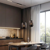 Savannah Glass Black Pendant Lamps