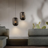Savannah Glass Black Pendant Lamps