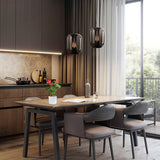 Savannah Glass Black Pendant Lamps