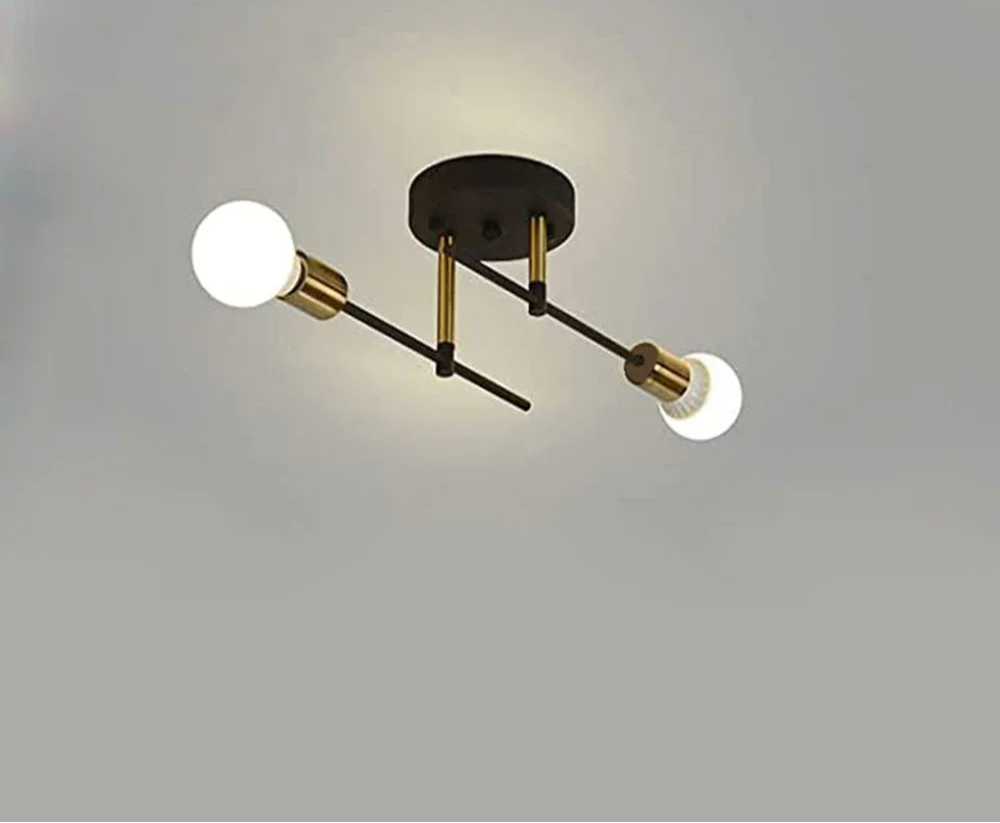 Vintage Glow Double Head Ceiling Lamp