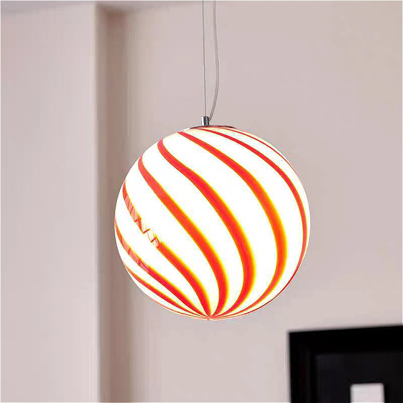 Kleurrijke Glazen Bol Hanglamp - hanglampen