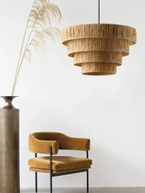 ZENLUMI Japanese Wicker Pendant Lamp