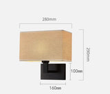 Modern Wall Lamp with Fabric Shade