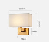 Modern Wall Lamp with Fabric Shade