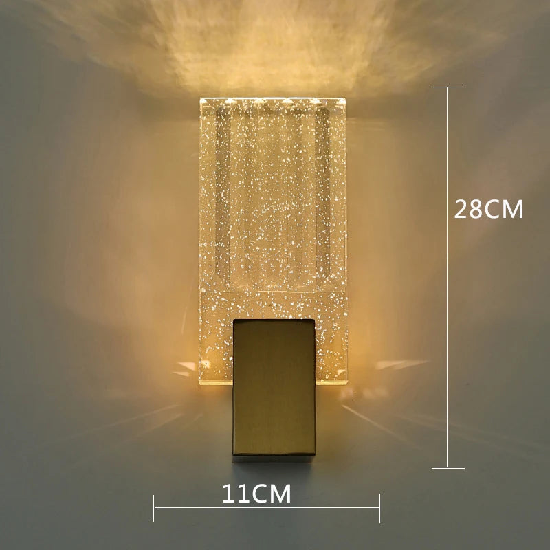 AuroraLux Bubble Wall Lamp – Luxurious Gold LED