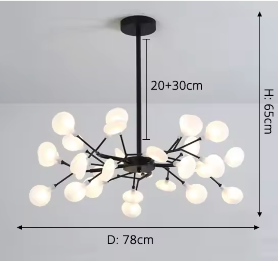 Simplicity Branched Firefly Chandelier