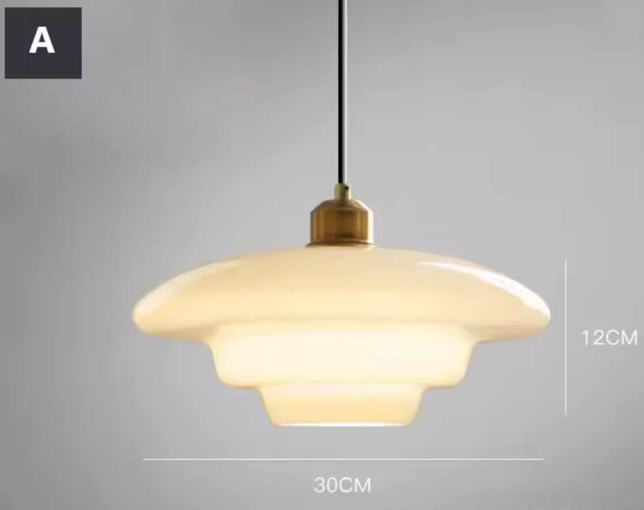 White Glass Pendant Lamp