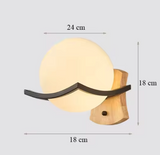 Modern LED Wall Lamp Made of Glass