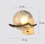 Modern LED Wall Lamp Made of Glass