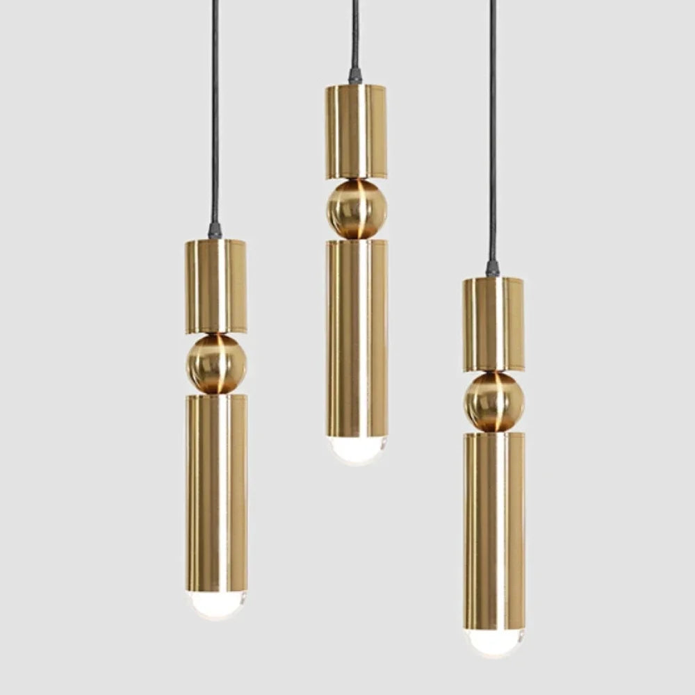 Luxe Aurea Gouden Hanglamp – Elegante Minimalistische LED Plafondlamp - hanglampen