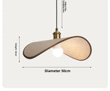 ZenAura Wabi-Sabi Straw Hat Pendant Lamp